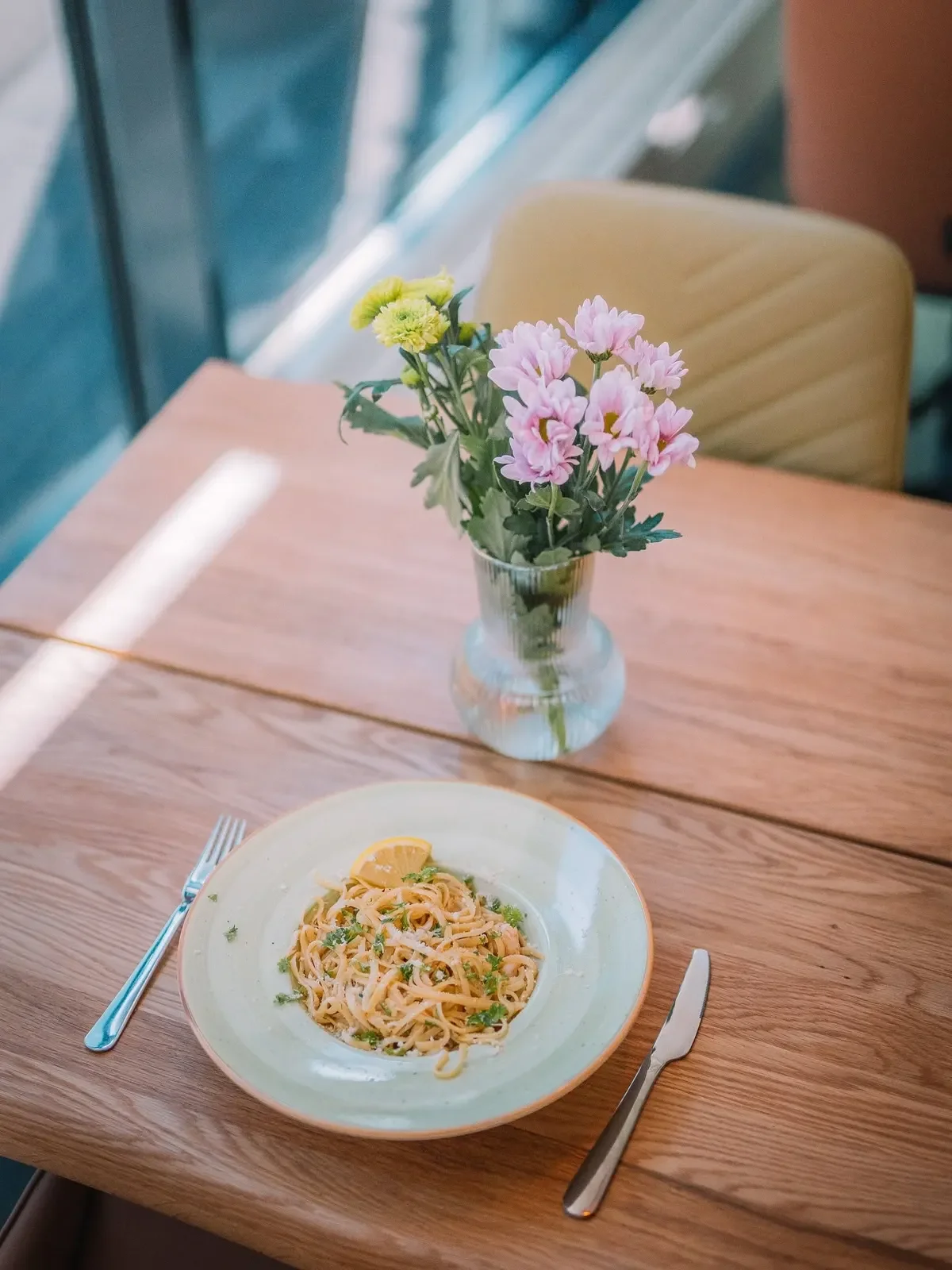 Linguine-pasta sitruunalla